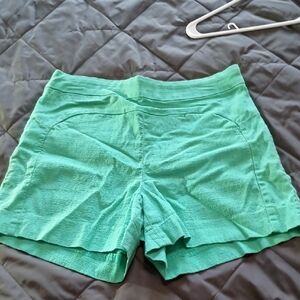 Anthropologie High Waist Green Shorts